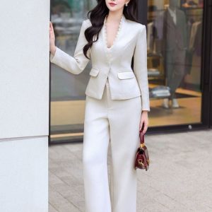 Quần ống rộng 2 túi dọc