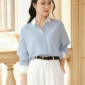 Áo sơ mi Oxford phối màu